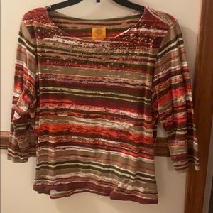 Ruby Rd, size PXL, 3/4 sleeve top